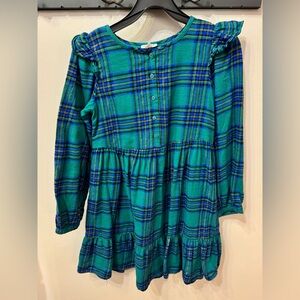 Cat & Jack Girls Plaid Dress XL with matching hair headband